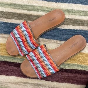Multicolor Crochet Sandals